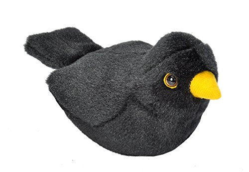 Wild Republic 19489 13-16 cm Blackbird with Real Bird Calls Plush Toy