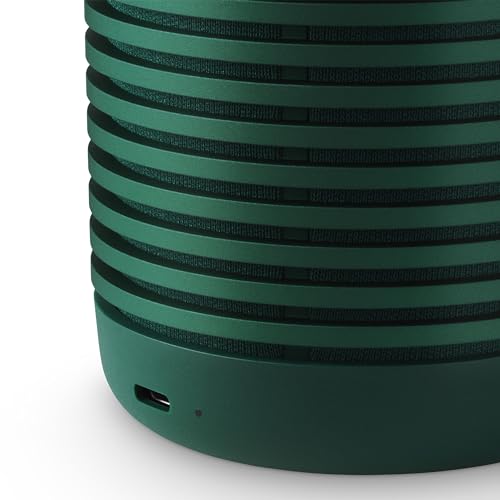 Bang & Olufsen Beosound Explore - High-end Wireless Portable Bluetooth Speaker for Outdoor, Home and Travel, 360 Degree IP67 Waterproof Speaker with Playtime Up to 27 Hours - Green