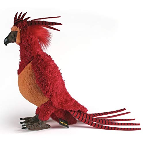 The Noble Collection Harry Potter Fawkes Collector's Plush - Officially Licensed 14in (35cm) Red & Gold Phoenix Plush Toy Dolls Gifts