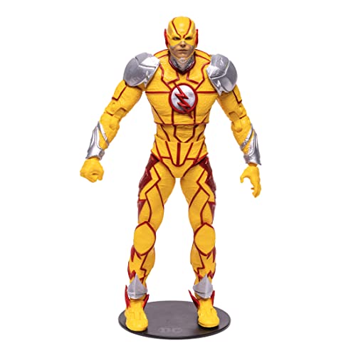 McFarlane Toys, DC Gaming 7-inch Reverse Flash Action Figure with 22 Moving Parts, Collectible DC Injustice 2 Game Figure with Stand Base and Unique Collectible Character Card – Ages 12+