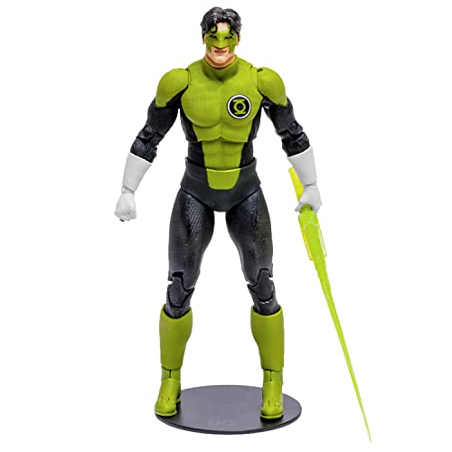 McFarlane Toys, 7-Inch DC Blackest Night Kyle Rayner Action Figure with 22 Moving Parts, Collectible DC Figure with Unique Collectible Character Card – Ages 12+