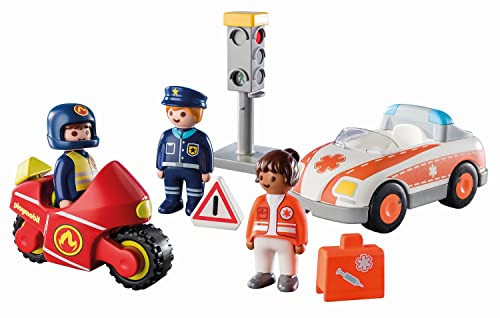 Playmobil 71156 1.2.3 Everyday Heroes, Educational Toy, Fun Imaginative Role-Play, Playset Suitable for Children Ages 1.5+
