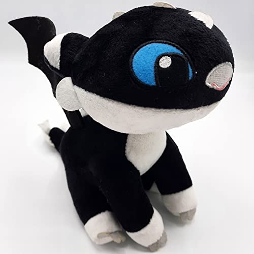 How To Train Your Dragons - Plush toy baby Dragon black with blue eyes 10"/26cm Super soft quality (760017685)