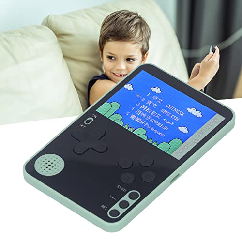 Cuifati Mini Handheld Game Console, 2.4inch Color Screen Retro Video Game Console with 500 Classic FC Games, 500MAH Rechargeable Battery Gameboy Support for TV Connection and 2 Players (Green)