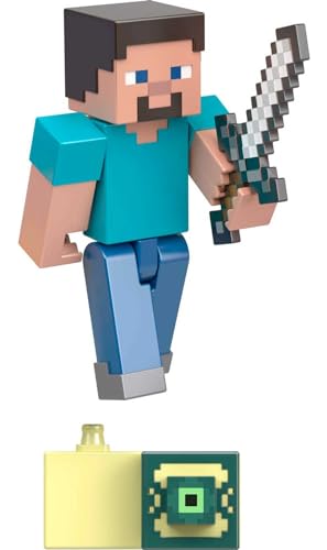 Mattel Minecraft Toys | 3.25-inch Action Figures Collection | Figure, Accessory and Portal Piece | Collectible Gifts for Kids, HMB17