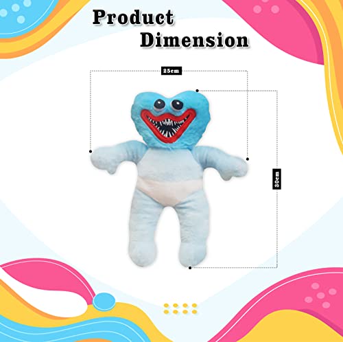 Nobody Sausage Plush Toy Cartoon Game Character Kids Toys Plushie Rainbow Friends Plush Stuffed Dolls Toys Squishy plushies Soft Toys Squishmallow Teddy Pillow Figure Toy for Kids (Babyblue)