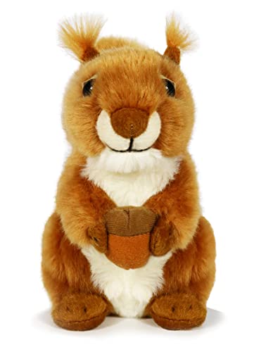 ICE KING BEAR Red Squirrel Stuffed Animal Plush Soft Toy (with Nut)