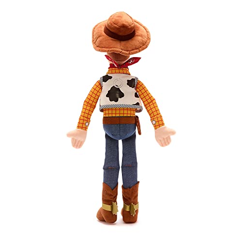 Disney Store Official Woody Medium Soft Toy, Toy Story, 47cm/18”, Plush Cuddly Character, Classic Cowboy in Iconic Outfit, with Embroidered Details and Soft Feel Finish