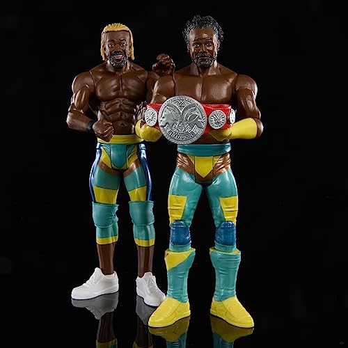 WWE Action Figure Battle Pack 2 Pack with WWE Championship Title Championship Showdown The New Day Kofi Kingston & Xavier Woods, HLL79