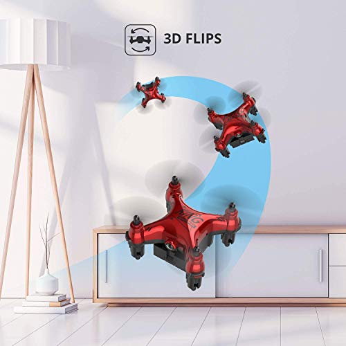 Holyton HT02 Mini Drone for Kids Beginners, Easy Pocket RC Quadcopter with Altitude Hold, 3D Flips, 3 Speed Modes, 3 Batteries, Headless Mode, Protection Guards and Emergency Stop, Gift for Boys Girls