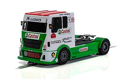 Scalextric C4156 Racing Truck - Red & Green & White Car - World Sport Champ/Endurance