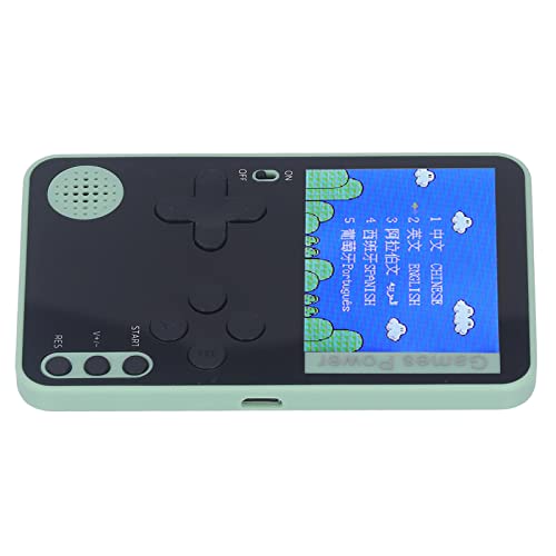 Cuifati Mini Handheld Game Console, 2.4inch Color Screen Retro Video Game Console with 500 Classic FC Games, 500MAH Rechargeable Battery Gameboy Support for TV Connection and 2 Players (Green)