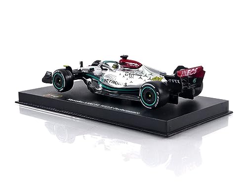 Bburago B18-38066H Formula 1 MB W13 E Performance (2022) with Helmet Hamilton 1:43 Scale Die-Cast Collectible Race Car, Assorted Colours