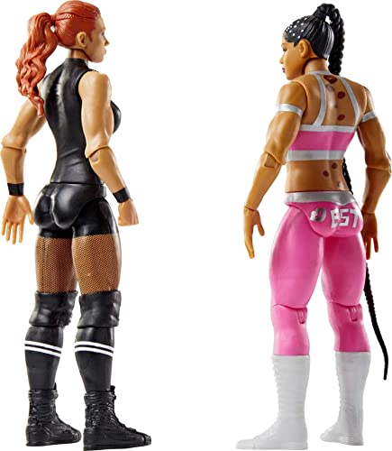 Mattel WWE Becky Lynch vs Bianca Belair Championship Showdown Action Figure 2-Pack with RAW Women's Championship, 6-inch