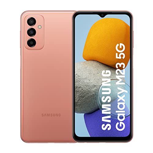 Samsung Galaxy M23 5G Mobile Phone SIM Free Android Smartphone 4GB RAM 128GB Storage Orange Copper [Amazon Exclusive]