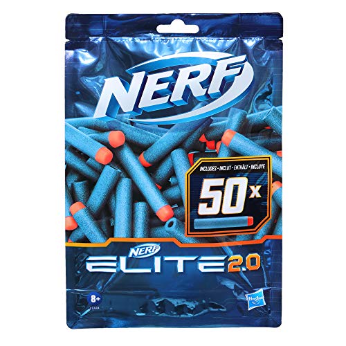 Nerf Elite 2.0 Motoblitz Blaster, Motorized 10-Dart Blasting & Elite 2.0 50-Dart Refill Pack - Includes 50 Official Nerf Elite 2.0 Darts, Compatible With All Nerf Elite Blasters