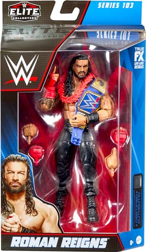 Mattel WWE Roman Reigns Elite Collection Action Figure with Accessories, Articulation & Life-Like Detail, Collectible Toy, 6-Inch, 4 UK, HKN98