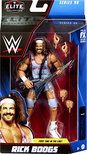 WWE Rick Boogs Elite Collection Action Figure, Deluxe Articulation & Life-Like Detail with Iconic Accessories, 6-Inch