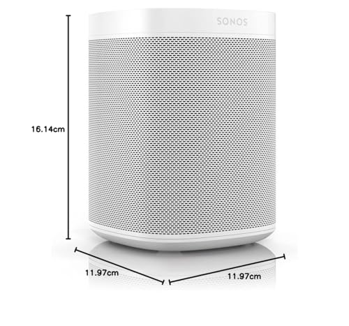 Sonos One SL (White), The powerful microphone-free speaker for music and more