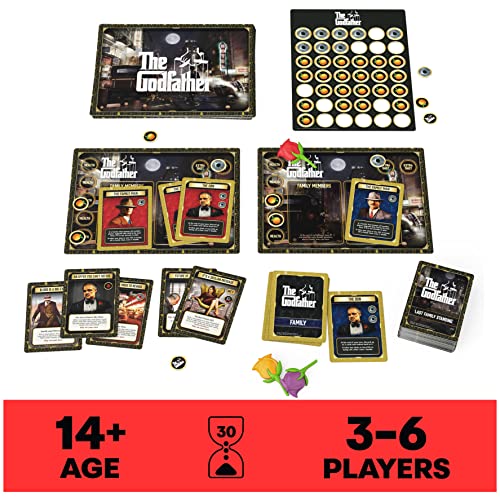 The Godfather, Last Family Standing Board Game Italian Film Fun Family Party Game Scary Movie Multiplayer Card Game, for Adults and Kids Aged 14 and up