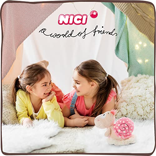 NICI 47938 Soft Snail 25 cm – Cuddly Toys for Girls, Boys & Babies – Fluffy Stuffed Playing, Cuddling & Collecting – Cosy Plush Animals, Beige