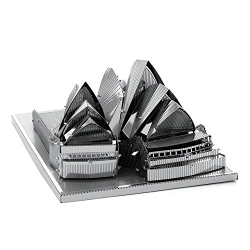 Metal Earth Fascinations Sydney Opera House 3D Metal Model Kit Bundle with Tweezers