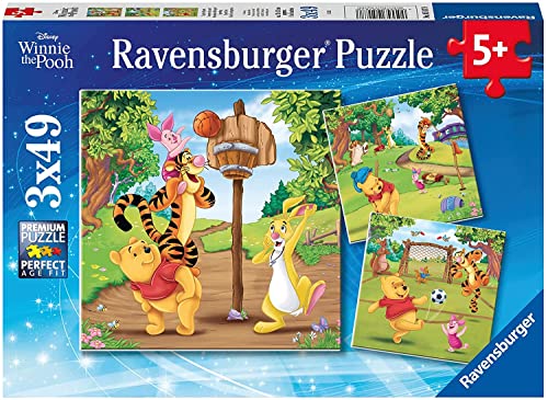 Ravensburger Winnie The Pooh-3 x 49 Piece Jigsaw Puzzles for Kids Age 5 Years Up