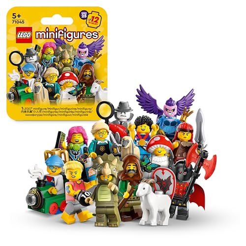 LEGO Minifigures Series 25 Blind Boxes, Collectible Role-Play Toy Building Set for Independent Play, Gifts for Boys, Girls and Kids Aged 5 Plus Years Old (1 of 12, Chosen at Random) 71045