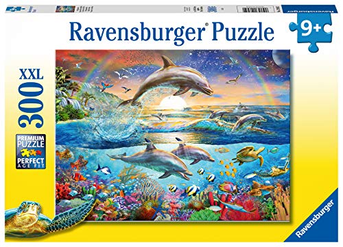 Ravensburger Dolphin Paradise 300 Piece Jigsaw Puzzle for Kids and Adults Age 9 Years and up