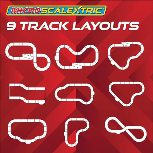 Micro Scalextric Sets for Kids Age 4+ - Batman vs Joker Set, Battery Powered Electric Racing Track Set, Slot Car Race Tracks - Incl. 2x Cars, 1x Track, 1x Powerbase, 2x Controllers & Track Graphic