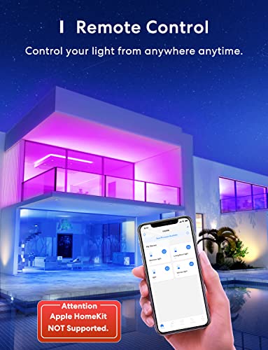 Meross Alexa Smart Lighting Bulbs- Compatible with Alexa, Google Home and SmartThing WiFi LED Smart Bulbs Dimmable RGB Multicolor Remote Control 60W Equivalent E27 2700K-6500K