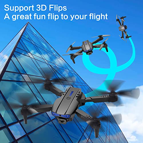JOJODAN Mini Drone with Camera for Kids - Foldable RC Quarcopter with 3 Rechargeable Batteries Headless Mode One Key Flying 3D Flips Gift for Kids
