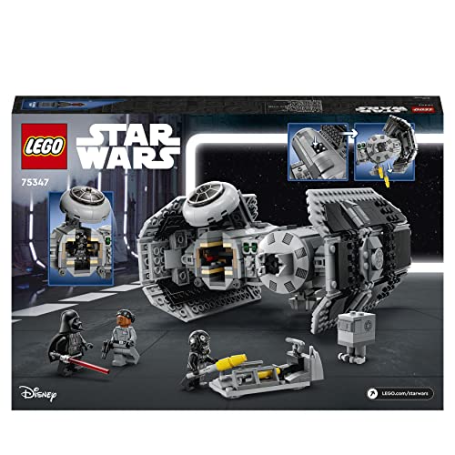 LEGO 75347 Star Wars TIE Bomber Model Building Kit, Starfighter with Gonk Droid Figure & Darth Vader Minifgure with a Lightsaber, Valentine's Day Treat, Collectible Gifts for Men, Women, Him or Her