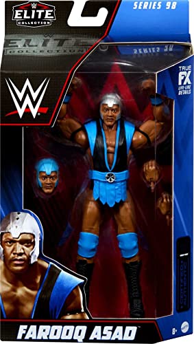 WWE Action Figures, WWE Elite Farooq Asad Figure with Accessories, Collectible Gifts