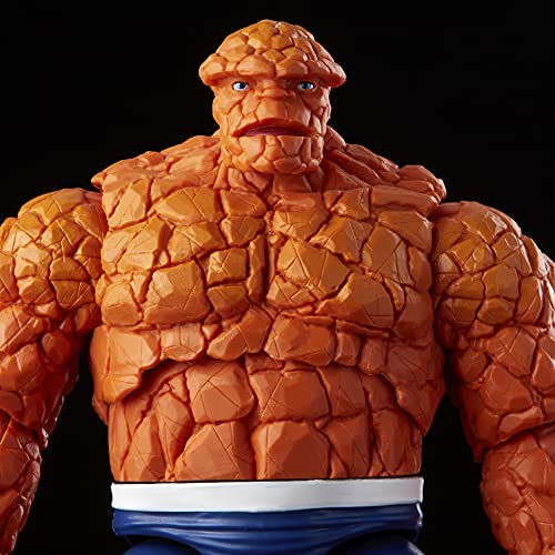 Hasbro Marvel Legends Series Retro Fantastic Four Marvel's Thing 6-inch Action Figure Toy, Includes 3 Accessories