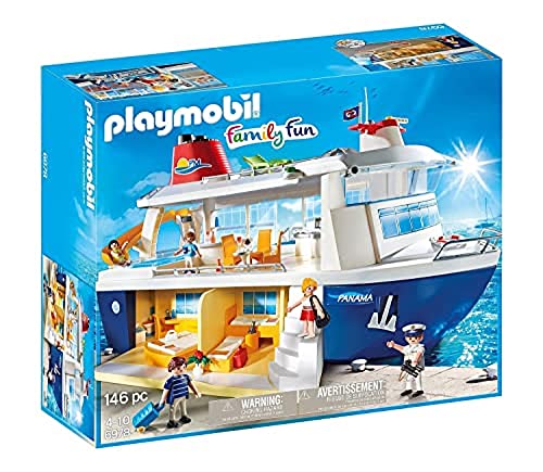 Playmobil 6978 Family Fun Cruise Ship, outdoor toy, fun imaginative role play, playsets suitable for children ages 4+