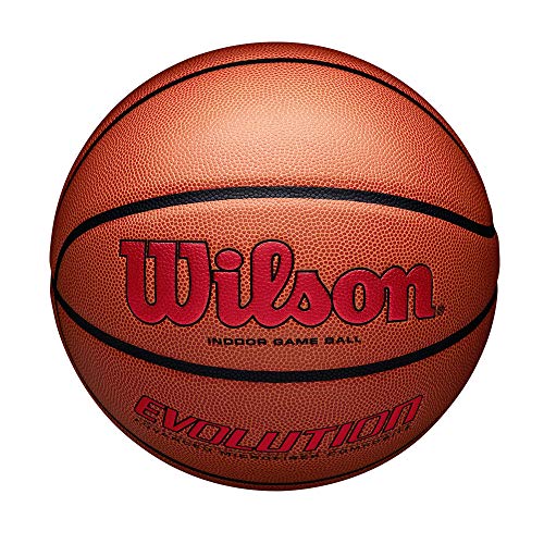 Wilson Evolution Game Basketball, Scarlet, Intermediate Size - 28.5"