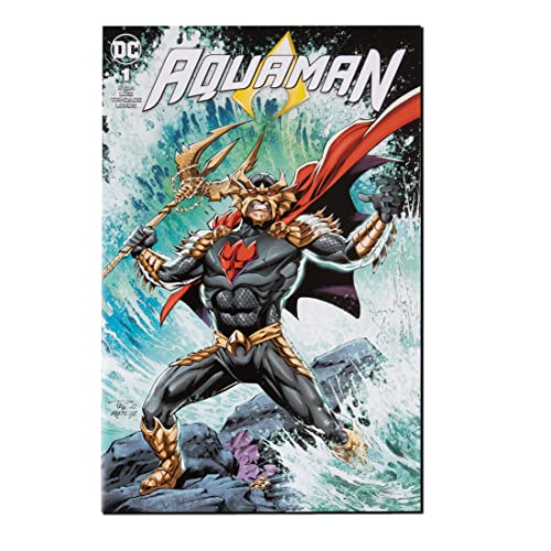 McFarlane Toys DC Direct Page Punchers Ocean Master 7-Inch Action Figure - Incredibly Detailed Rival of Aquaman with Ultra Articulation, Trident, Comic, and Collectible Art Card