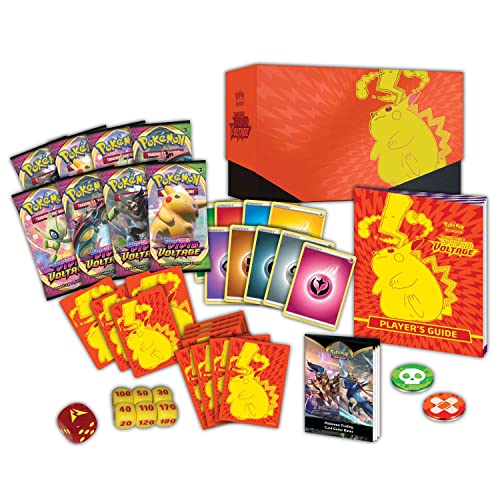 Pokémon TCG: Sword & Shield-Vivid Voltage Elite Trainer Box (8 Boosters & Premium Accessories) for ages 6+