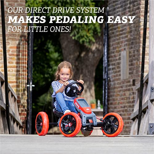 BERG Pedal Car Reppy Rebel with soundbox | Pedal Go Kart, Ride On Toys for Boys and Girls, Go Kart, Outdoor Games and Outdoor Toys, Adaptable to Body Lenght, Pedal Cart, Go Cart for Ages 2.5-6 Years