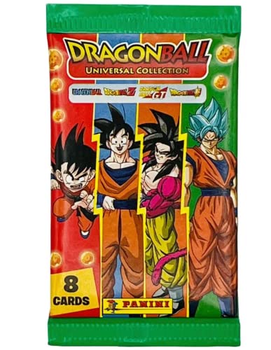 Panini Dragon Ball Z Universal Trading Cards x18 Packs, Mixed, 1