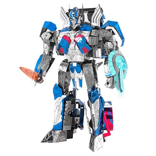 Metal Earth Fascinations Premium Series Transformers Optimus Prime 3D Metal Model Kit Bundle with Tweezers