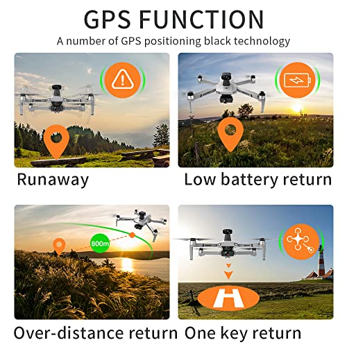 Teeggi KF102 MAX GPS Drones with Camera for Adults 4K HD, 360° Laser Obstacle Avoidance, 2-Axis Gimbal, Follow Me, FPV Professional Drone Quadcopter, 3 Batteries