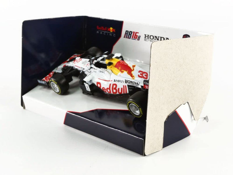 Bburago Racing 18-38155 Compatible with Red Bull Honda RB16B, No.33, Oracle Red Bull Racing, Red Bull, Formula 1, GP Turkey, M.Verstappen, 2021, 1:43, Finished Model