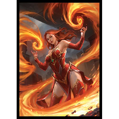 Keara Hayes - Fire Mage - 100 Trading Card Sleeves (FN12S) - Fantasy North (Matte)