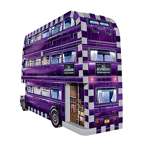 Wrebbit3D | Harry Potter: Mini Knight Bus (130pc) | 3D Puzzle | Ages 12+