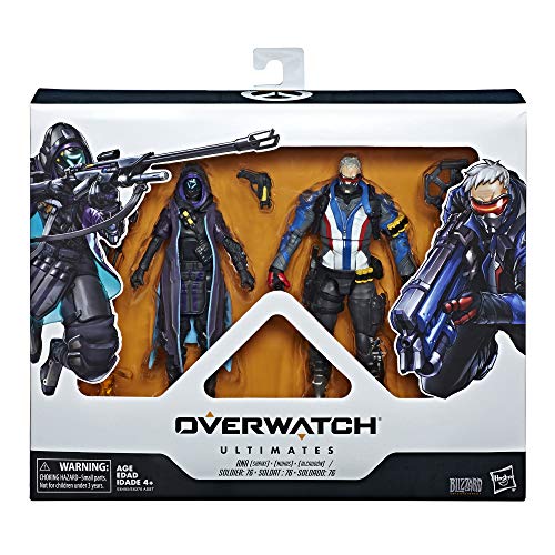 Hasbro Overwatch Ultimates Series Soldier: 76 & Shrike (Ana) Skin Dual Pack 6" Collectible Action Figures