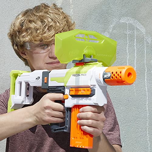 Nerf Modulus Recon MKIII Blaster, Removable Stock and Barrel Extension, Dart Shield, 12-Dart Clip, 12 Elite Darts, Outdoor Games and Toys for Boys and Girls (Amazon Exclusive)