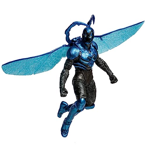 McFarlane DC Multiverse Blue Beetle Battle Mode - Unleash the Power of Jaime Reyes with this 7-Inch Action Figure Inspired by the Blue Beetle Movie!