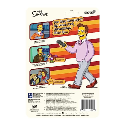 SUPER7 - The Simpsons ReAction Wave 2 - Troy McClure Meat And You: Partners In Freedom